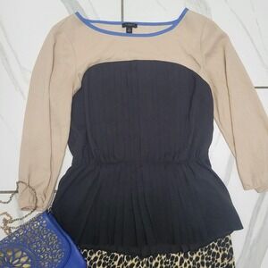 Ann Taylor Loft y2k Officewear Party Blouse size XS